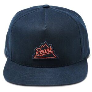 ROARK Peaking 5 Panel Snapback Hat - Dark Navy